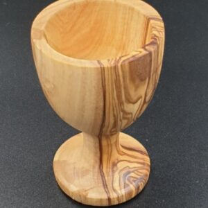 coquetier en bois d'olivier
