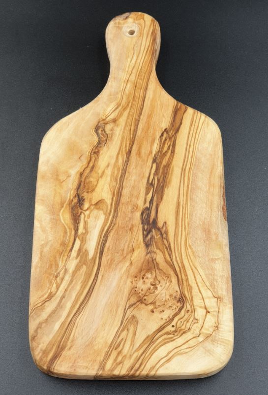 Planche à découper large en bois d'olivier
