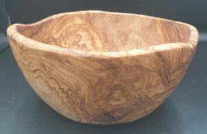saladier classique en bois d'olivier