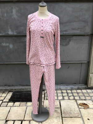 pyjama rose et imprimé