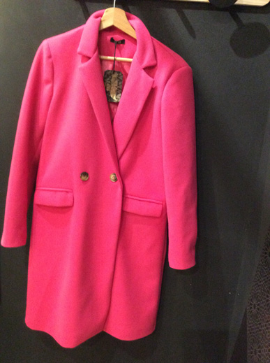 manteau rose flamboyant